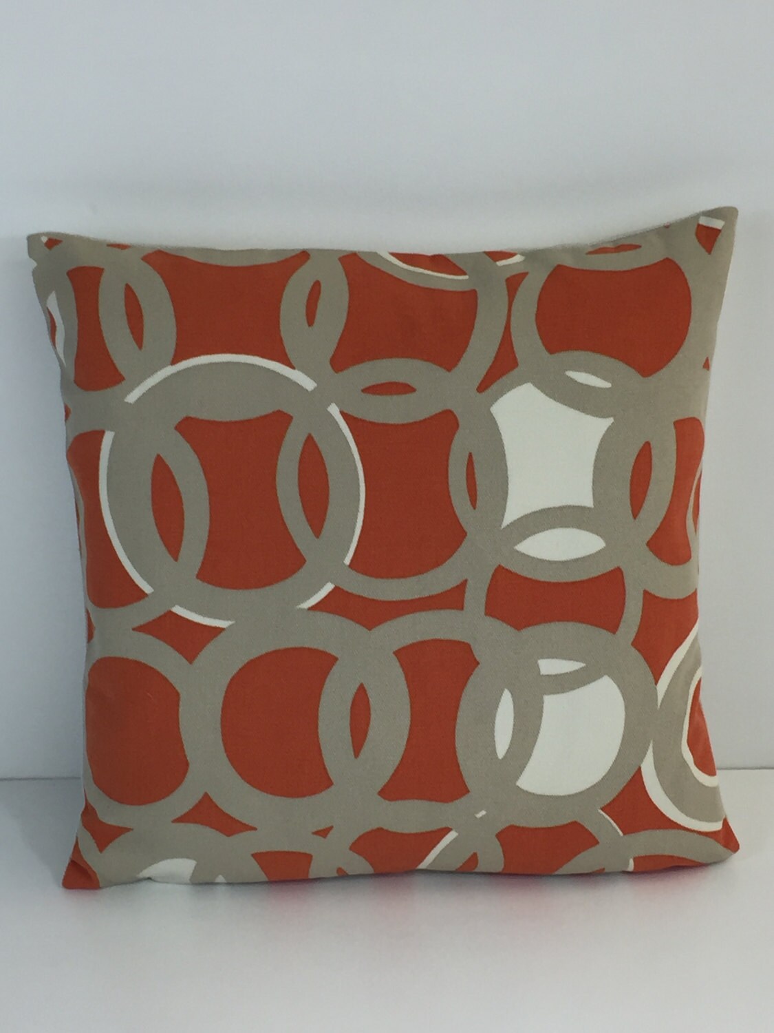 Scion - Zsa Zsa - 2 Colourways Available - Pebble / Chilli / Jasmine or Stone / Spill / Gull - Funky Retro Circle Cushion Cover Throw Pillow