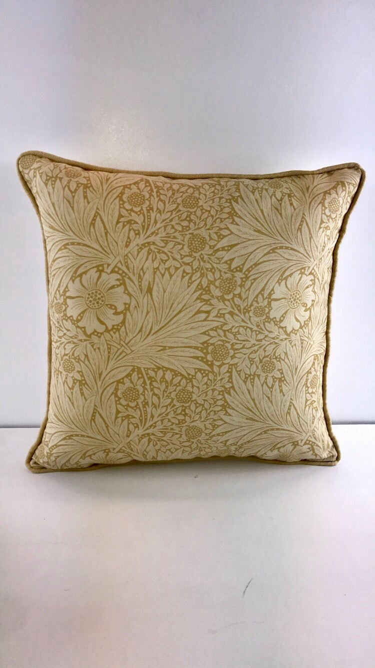 William Morris - Marigold - Lichen / Cowslip - Cushion Cover Throw Pillow Designer Home Decor