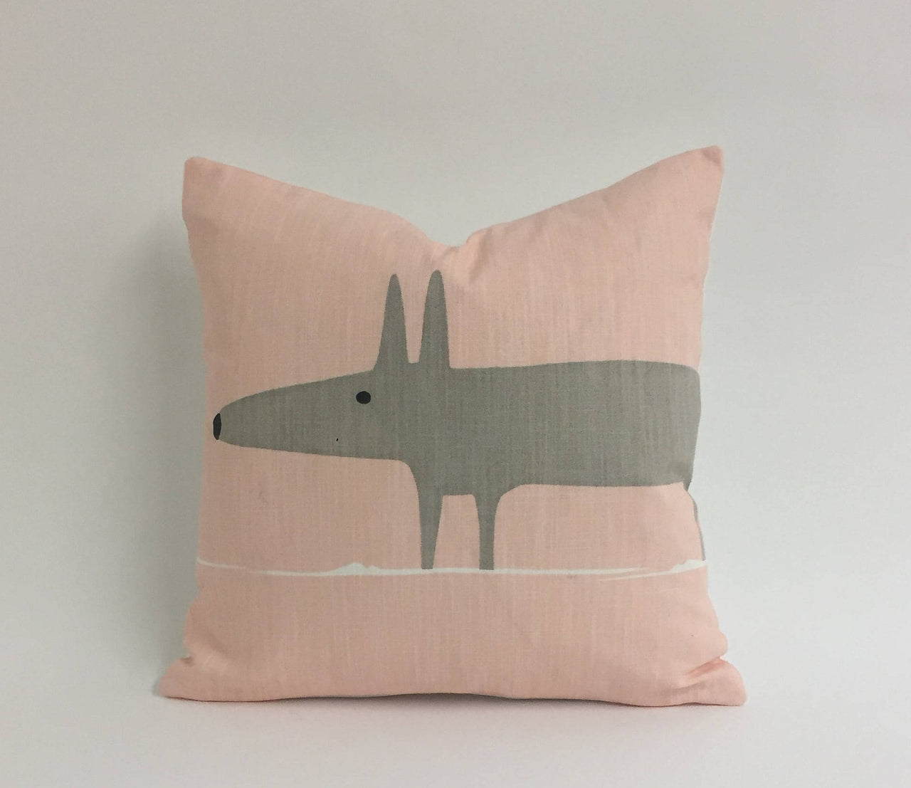 MR FOX - Scion - Blush  - Delicate & Stylish Pink Mr Fox Cushion Cover - Handmade Throw Pillow - Designer Home Decor