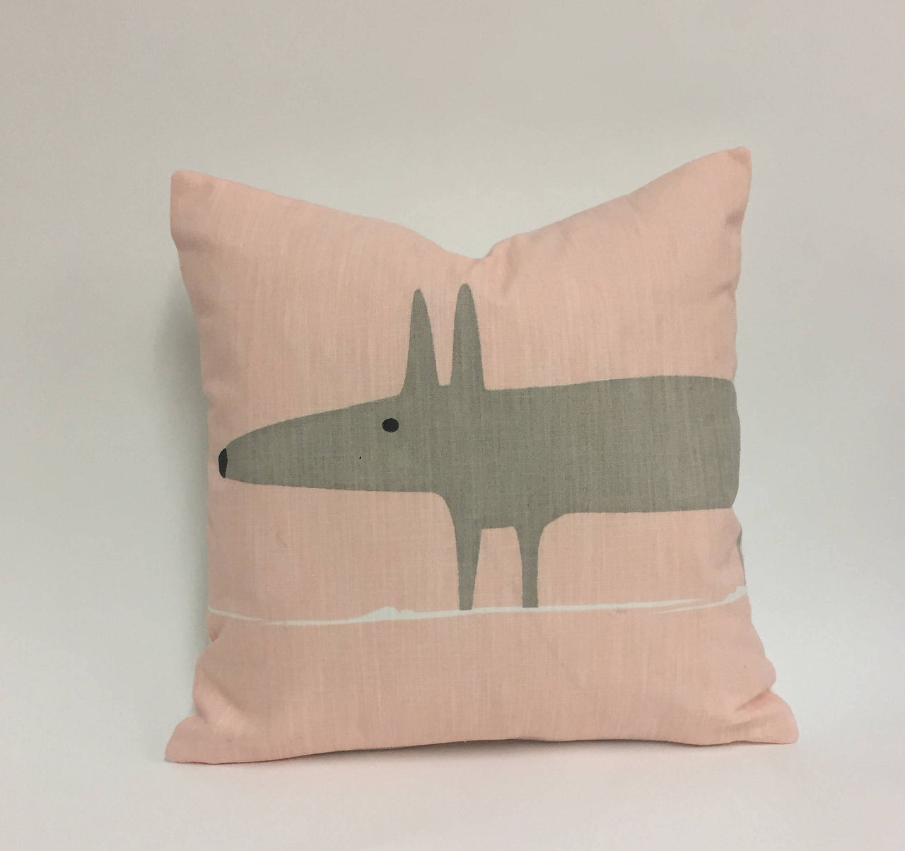 MR FOX - Scion - Blush  - Delicate & Stylish Pink Mr Fox Cushion Cover - Handmade Throw Pillow - Designer Home Decor