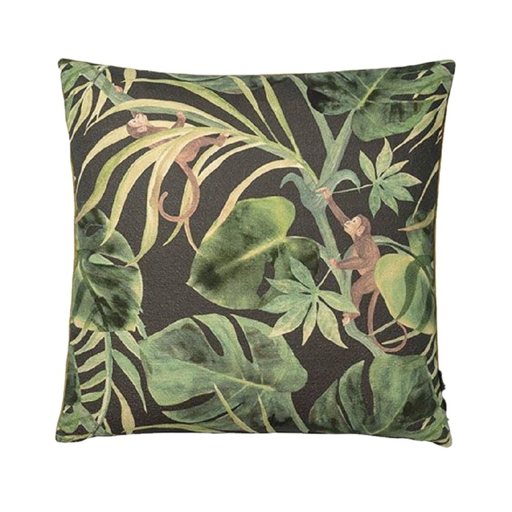 Clarke and Clarke - Monkey Business - Charcoal / Natural / Rouge / Indigo - Multi-Listing Cushion Cover Throw Pillow Designer Doorstop