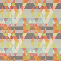 Thumbnail for Scion - Axis - Tangerine / Citrus - Geometric Kaleidoscope Cushion Cover - Self-Piped Handmade Throw Pillow - Designer Home Decor