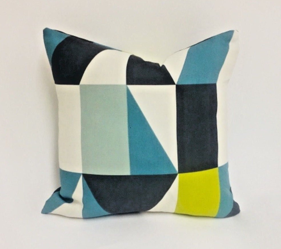 Scion - Nuevo - 4 Colourways Available - Modern Patchwork Geometric Cushion Cover - Handmade Throw Pillow Designer Home Decor