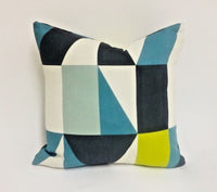 Thumbnail for Scion - Nuevo - 4 Colourways Available - Modern Patchwork Geometric Cushion Cover - Handmade Throw Pillow Designer Home Decor