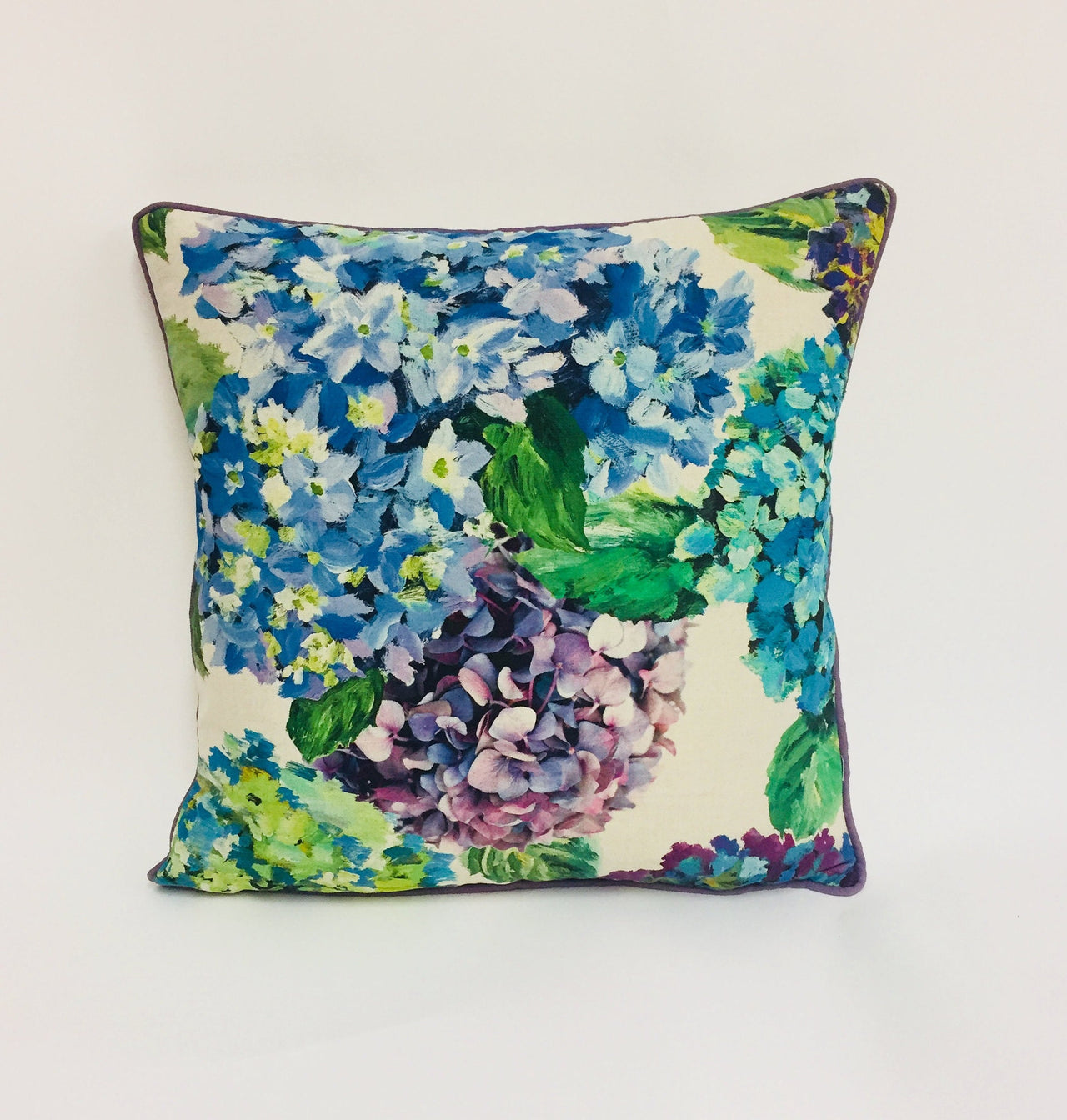 Designers Guild - Sudara Lino - Azure - Stunning Contrast Piped Cushion Cover Throw Pillow Home Decor