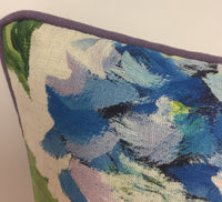 Thumbnail for Designers Guild - Sudara Lino - Azure - Stunning Contrast Piped Cushion Cover Throw Pillow Home Decor