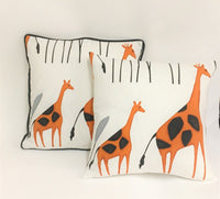 Thumbnail for Prestigious Textiles - Geoffrey Giraffe Fabric - Option of Contrast Piped Or Plain Cushion Covers