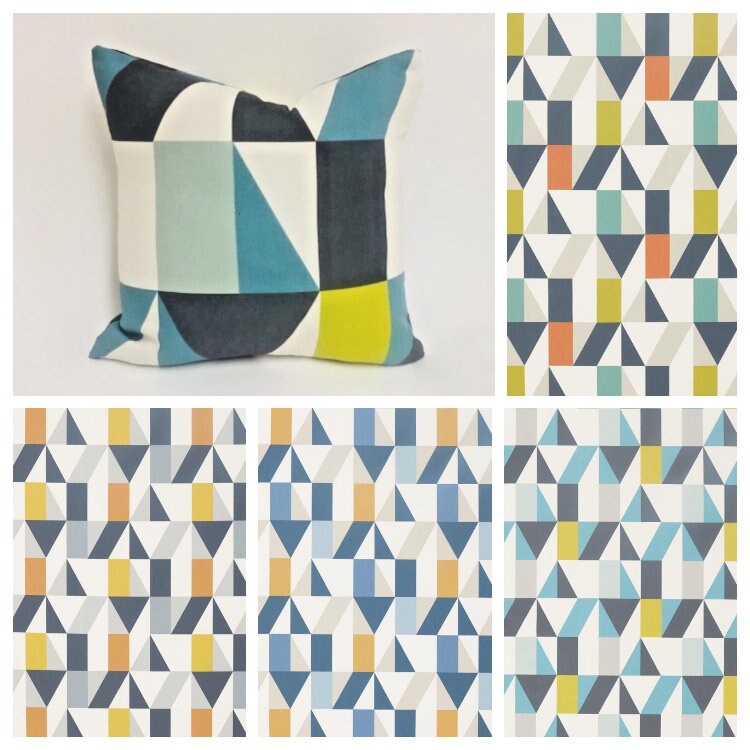 Scion - Nuevo - 4 Colourways Available - Modern Patchwork Geometric Cushion Cover - Handmade Throw Pillow Designer Home Decor