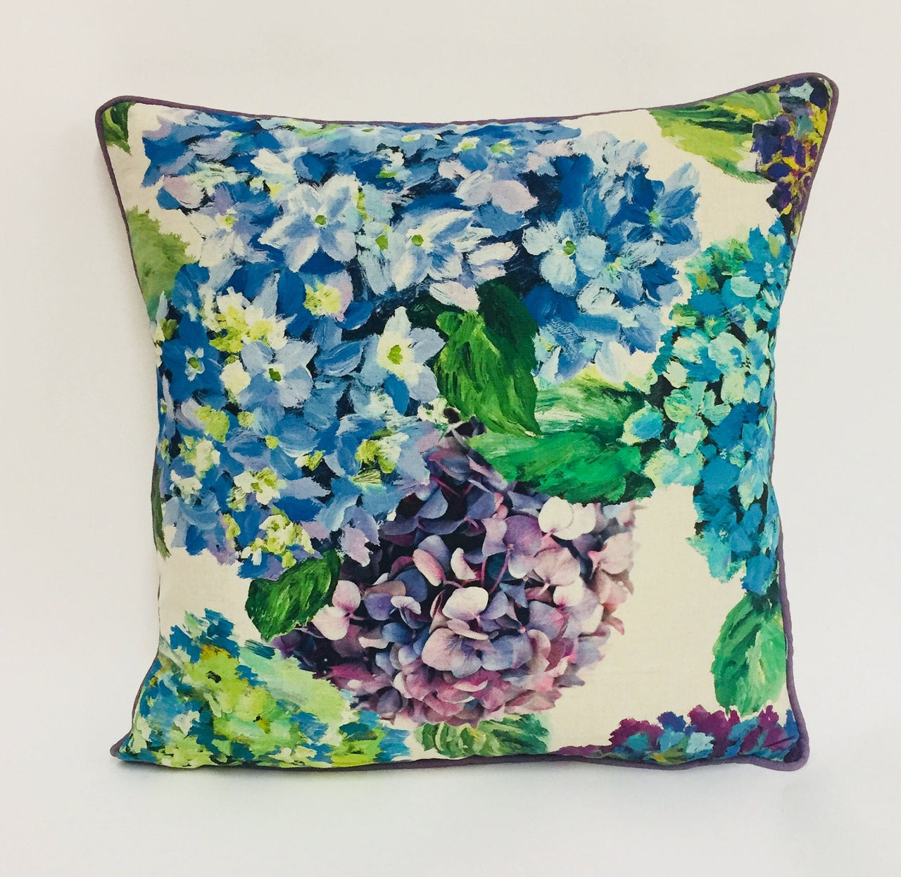 Designers Guild - Sudara Lino - Azure - Stunning Contrast Piped Cushion Cover Throw Pillow Home Decor