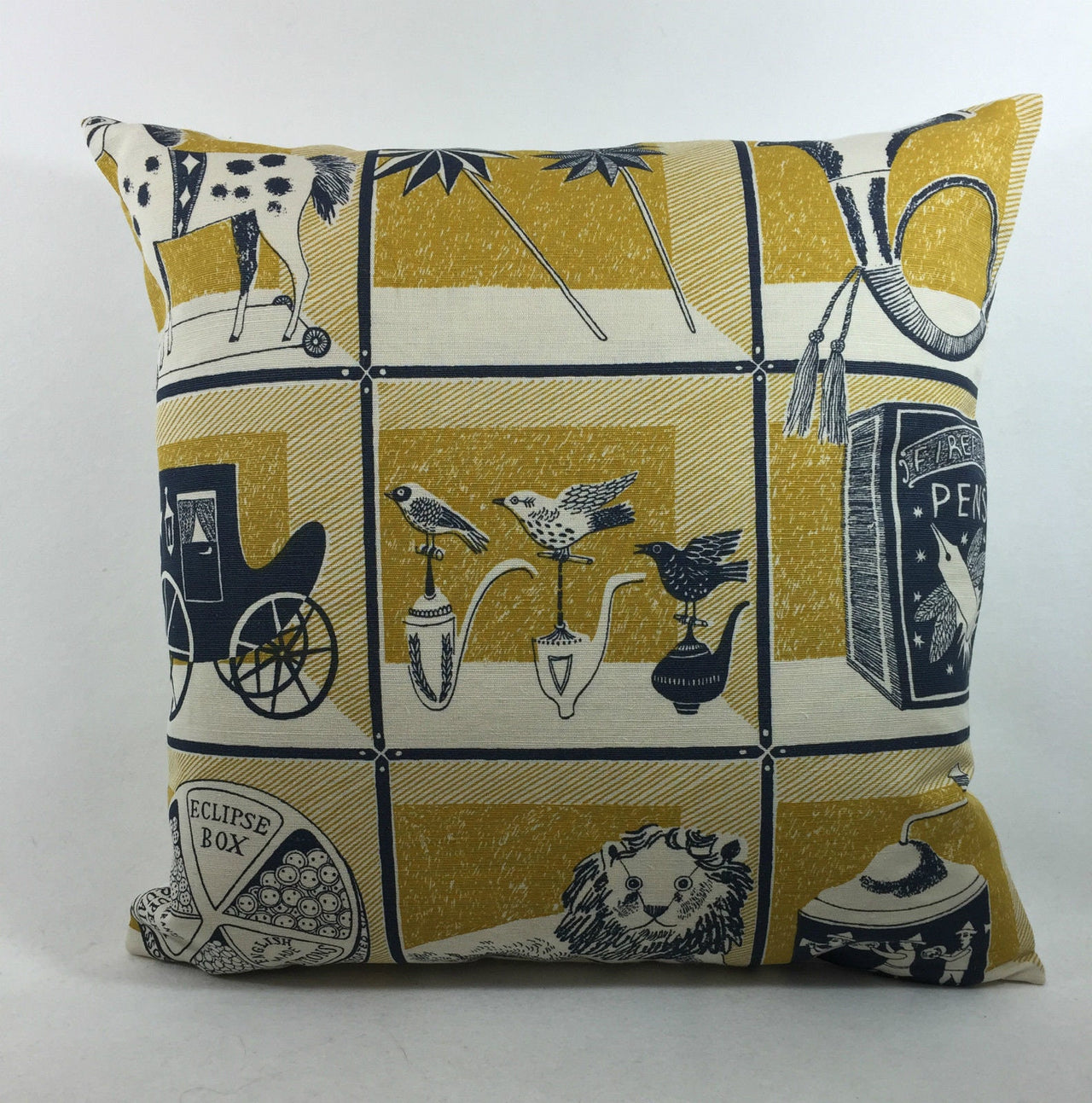 St. Judes - Curiosity Shop By Designer Emily Sutton - A British Designer -Stunning Fabric Cushion Cover