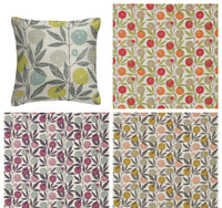 Thumbnail for Scion - Blomma - 4 Colourways Available - Kiwi / Heather / Toffee / Tangerine - Retro Floral Cushion Cover - Handmade Throw Pillow Designer