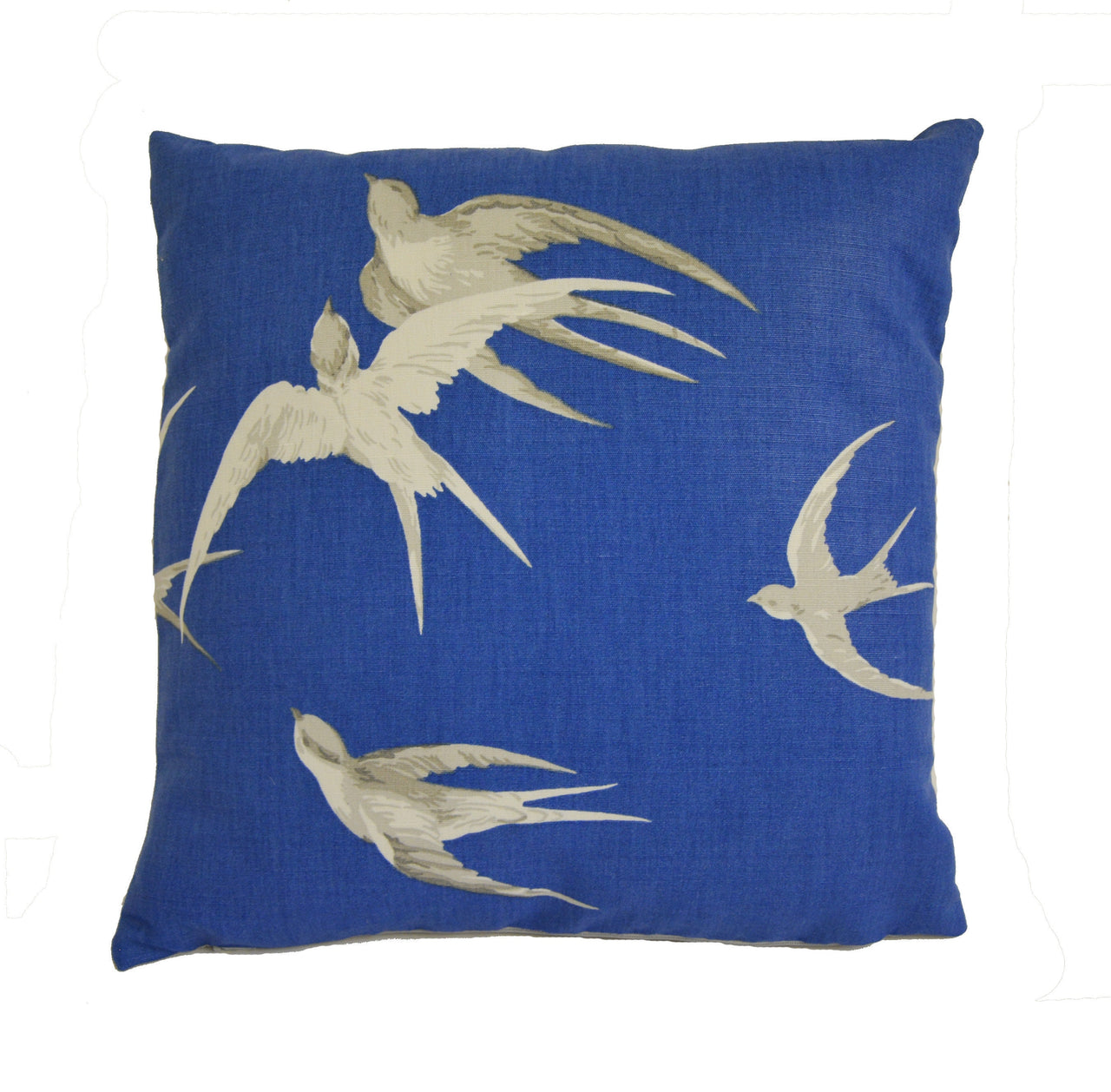 Sanderson - Swallows - Navy - Limited Edition Cushion Cover Throw Pillow Designer Home Decor