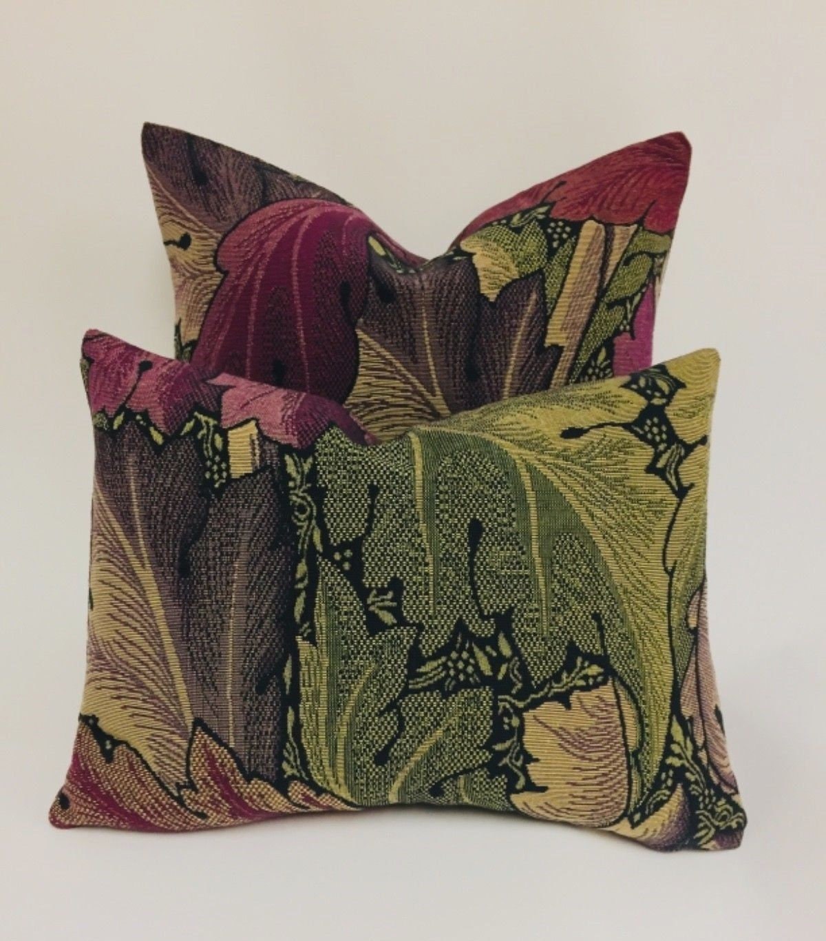 William Morris - Acanthus Tapestry - Grape / Heather - Cushion Covers Throw Pillow Designer Home Decor