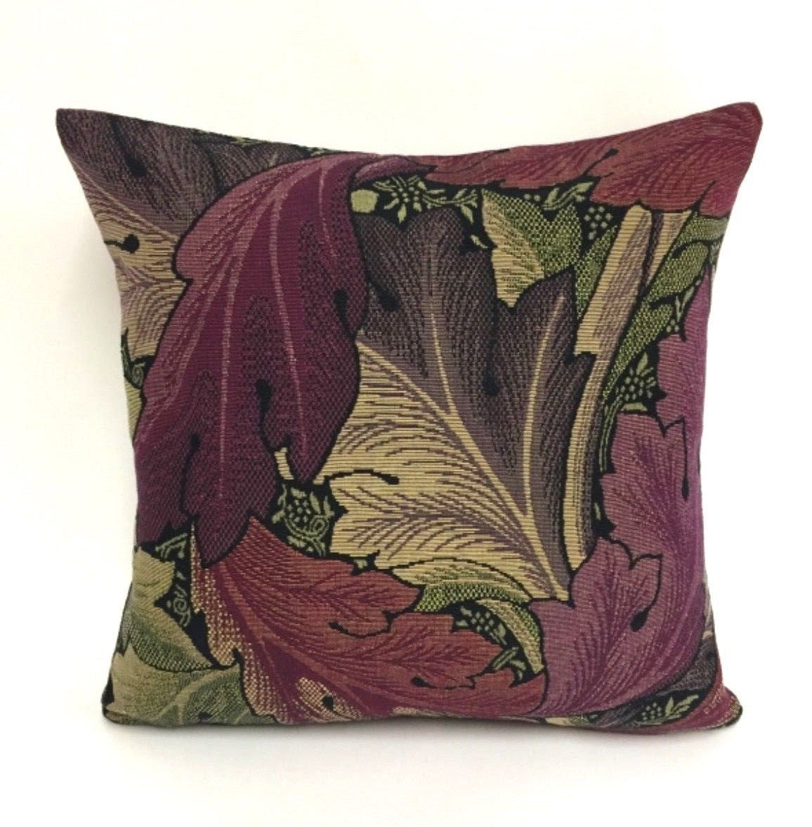 William Morris - Acanthus Tapestry - Grape / Heather - Cushion Covers Throw Pillow Designer Home Decor