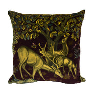 Thumbnail for William Morris - The Brook Velvet - Tapestry Red - Classic English Medieval Velvet Designer Cushion Cover - Luxury Throw Pillow - Handmade