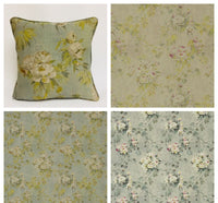 Thumbnail for Designers Guild - Caprifoglio Floreale - Celadon / Natural / Zinc Available - Luxury Floral Cushion Cover Throw Pillow Designer Home Decor