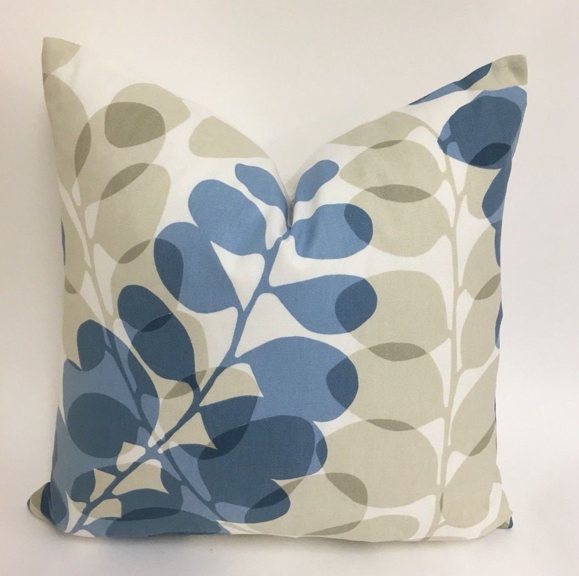 Scion - Lunaria - 4 Colourways Available - Cornflower / Denim / Leaf / Sunflower - Elegant Floral Cushion Cover - Handmade Throw Pillow