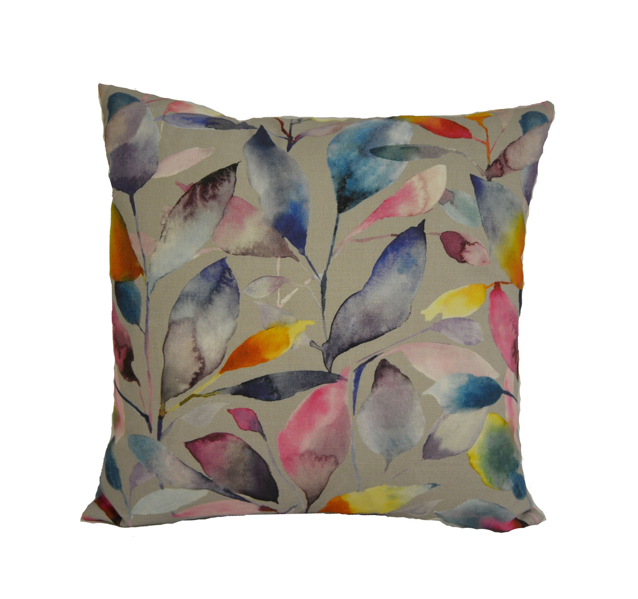 Voyage - Brympton - Lotus / Stone - Wonderful Leaf Design Cushion Cover Throw Pillow Designer Home Decor