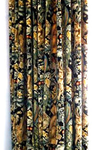 Thumbnail for William Morris - Forest - Charcoal Velvet-  Made to Measure Curtains Designer Home Décor