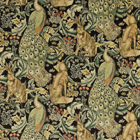 Thumbnail for William Morris - Forest - Charcoal Velvet-  Made to Measure Curtains Designer Home Décor