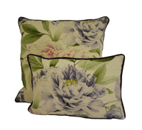 Thumbnail for Zoffany - Phoebe - Rose / Lilac - Magnificent Peony Blooms Floral Cushion Cover - Handmade Throw Pillow Designer Home Decor