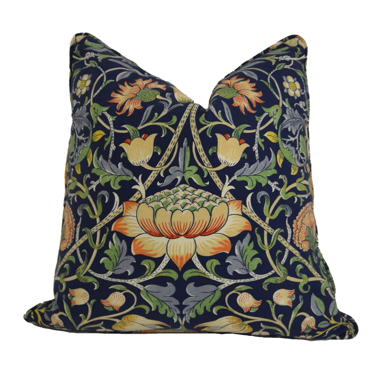 William Morris - Lodden - Indigo / Mineral - Cushion Cover Throw Pillow Designer Home Decor