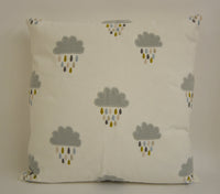 Thumbnail for Scion - April Showers - Three Colours Available - Delightful Embroidered Cloud Cushion Cover Handmade Throw Pillow Designer Home Decor