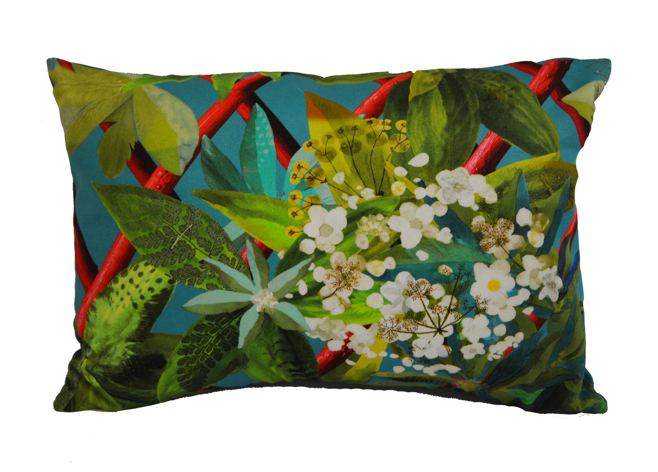 Designers Guild / Christian Lacroix - Canopy - Turquoise - Cushion Cover Throw Pillow Designer Home Decor