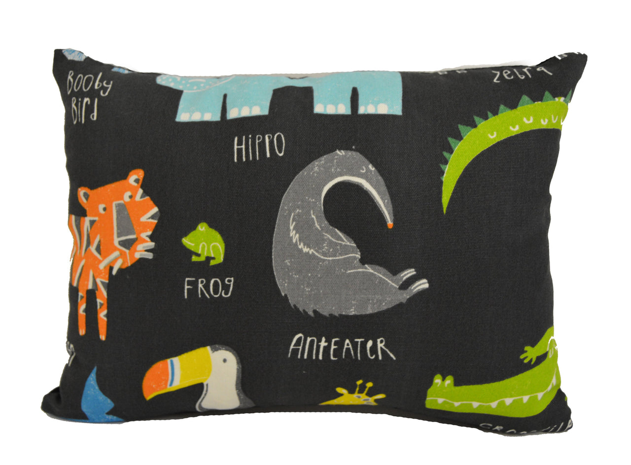 Scion - Animal Magic - Tutti Frutti / Blackboard - Cute Zoo Animal Cushion Cover - Perfect For Children's Room or Nursery - Throw Pillow