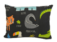 Thumbnail for Scion - Animal Magic - Tutti Frutti / Blackboard - Cute Zoo Animal Cushion Cover - Perfect For Children's Room or Nursery - Throw Pillow