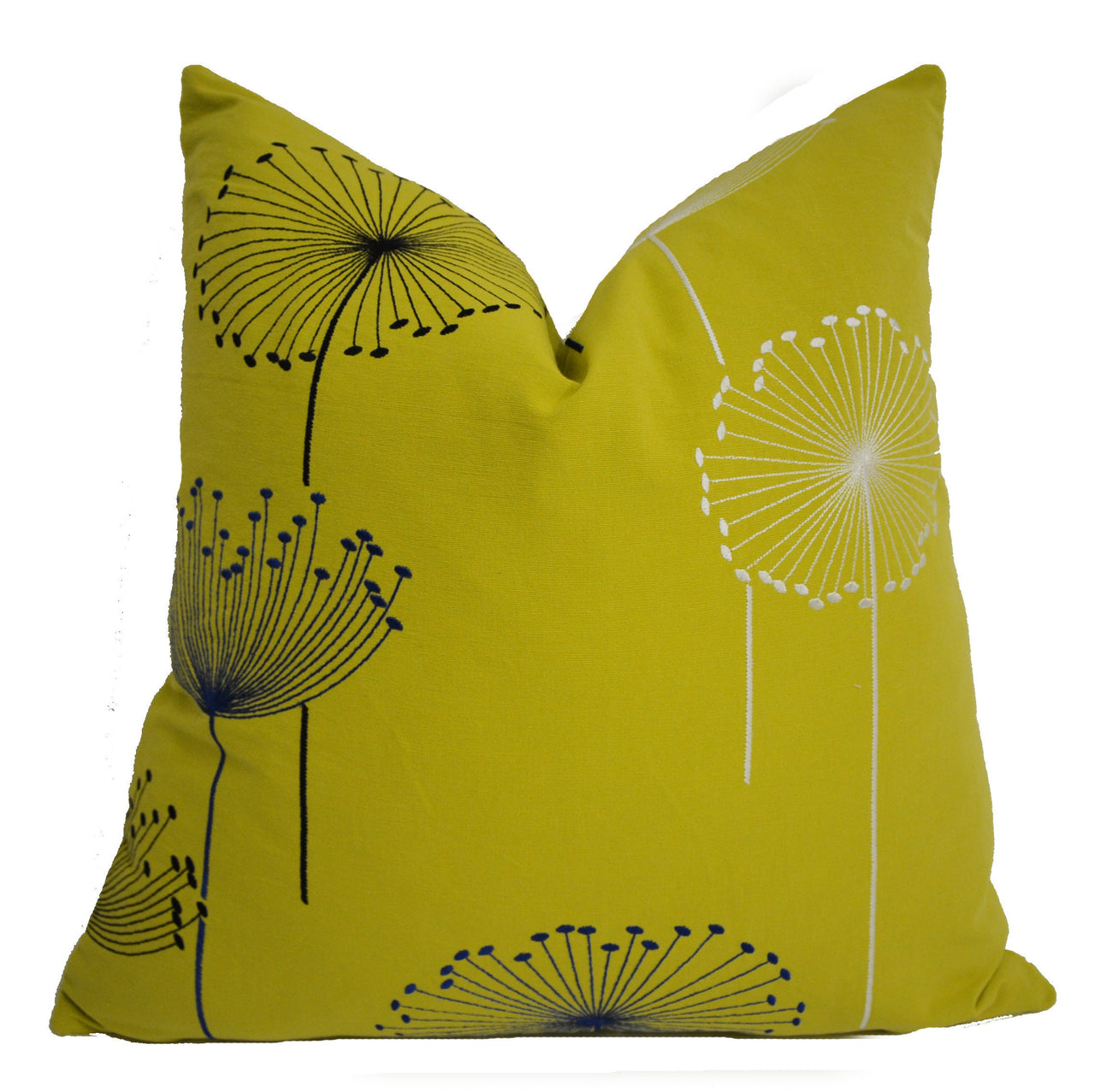 Sanderson - Dandelion Embroidery - Cushion Cover Throw Pillow Designer Home D8ecor