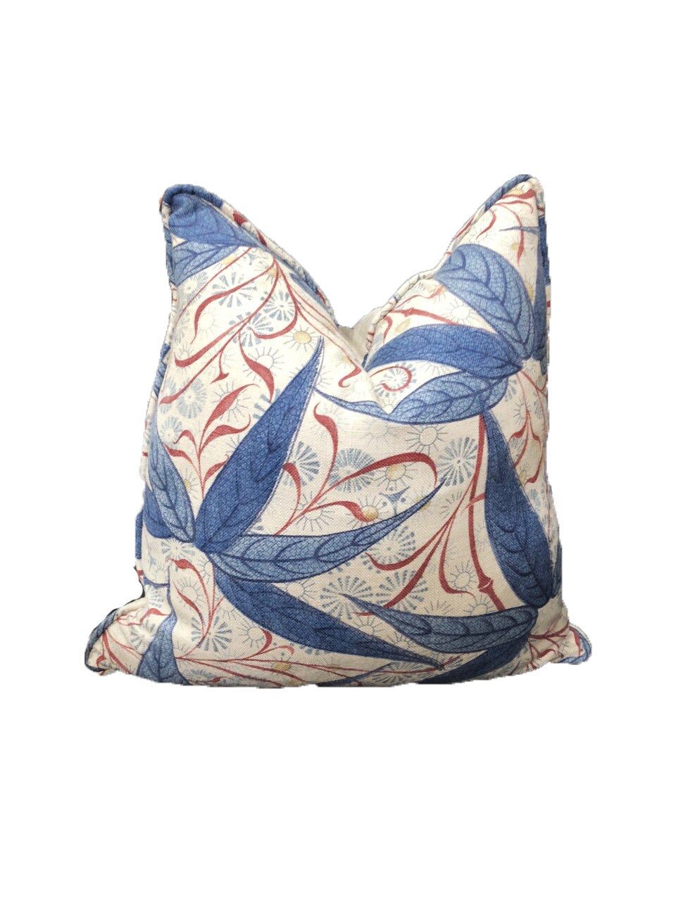 William Morris - Bamboo - Indigo / Woad - Cushion Cover Throw Pillow Designer Home Decor