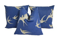 Thumbnail for Sanderson - Swallows - Navy - Limited Edition Cushion Cover Throw Pillow Designer Home Decor