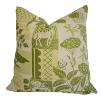 Thumbnail for Jane Churchill - Colefax and Fowler - Brightwood - Green - Retro Fresh Designer Cushion Cover - Handmade Throw Pillow Luxury Home Decor