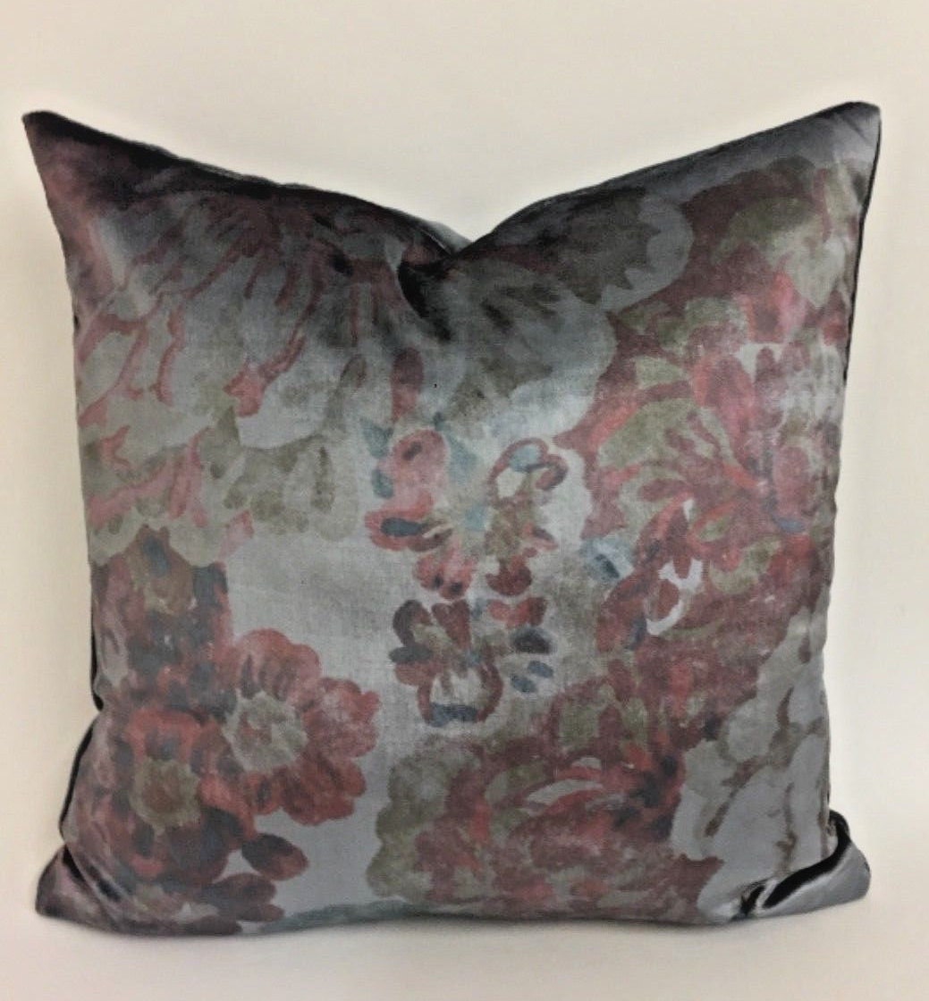 Designer Cushion Cover Velvet Stunning Traditional Colours Backed In Luxury Velvet