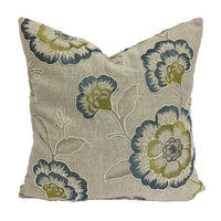 Thumbnail for Clarke and Clarke - Richmond - Teal / Acacia - Stunning Embroidered Designer Cushion Cover Throw Pillow Home Decor