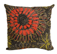 Thumbnail for Scion - Aloha - Spice - Warm Vibrant Floral Batik Style Cushion Cover - Handmade Throw Pillow Designer Home Decor