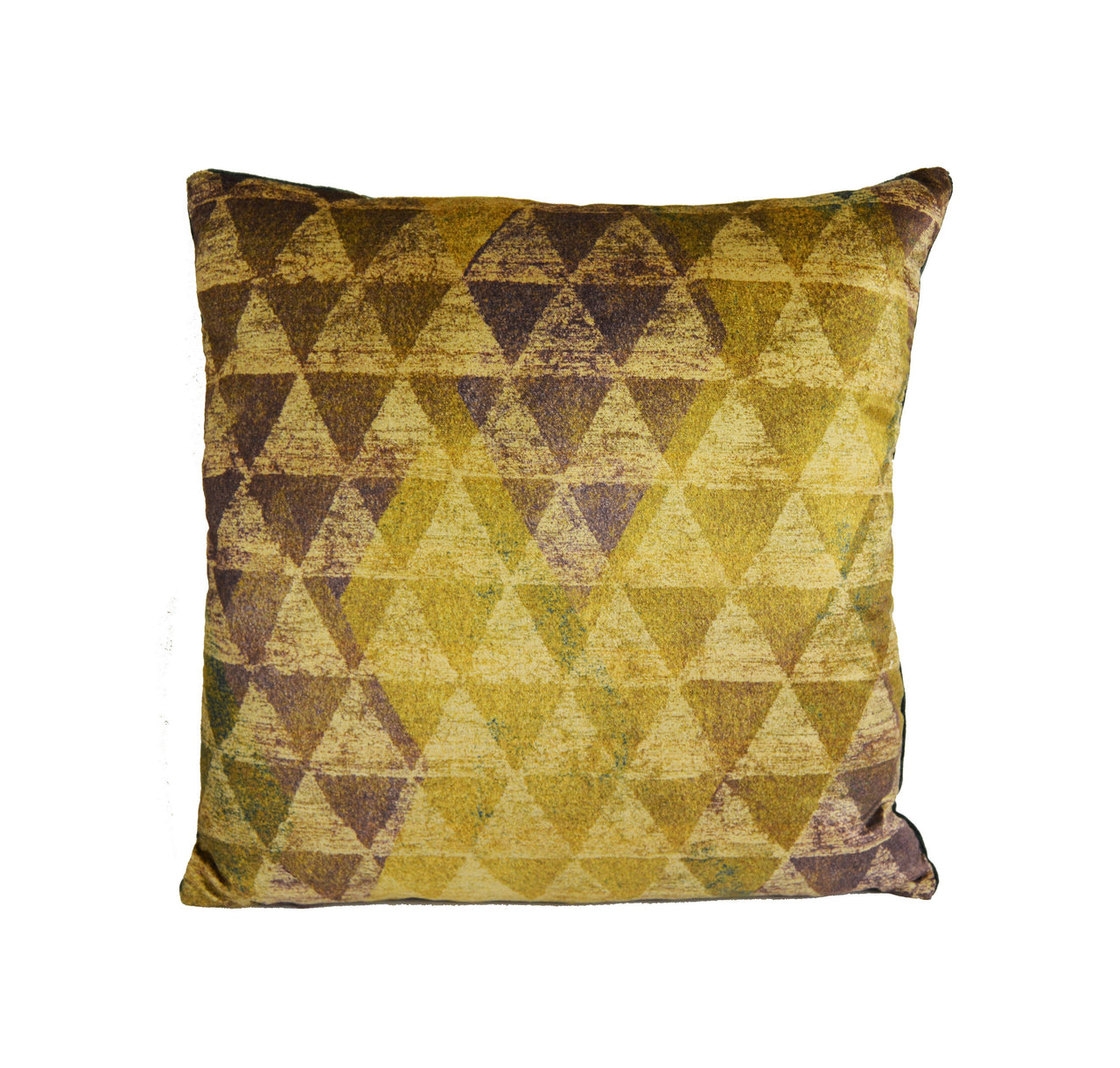 Zoffany - Zais -  Bronze / Indigo / Emerald - Contemporary Geometric Velvet Cushion Cover - Handmade Throw Pillow Designer Home Decor