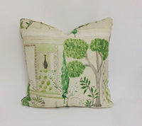 Thumbnail for Sanderson - Sultans Garden - Garden Green - Paradise Persian Garden Designer Cushion Cover - Luxury Throw Pillow - Handmade Home Decor