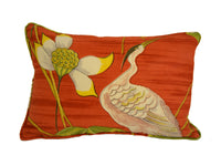 Thumbnail for Sanderson - Heronsford - Coral / Yellow - Cushion Cover Throw Pillow Designer Home Decor