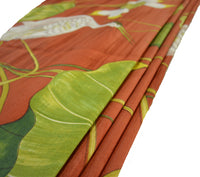 Thumbnail for Sandersons - Heronsford - Coral/Yellow - Made To Measure Professionally Made Roman Blind