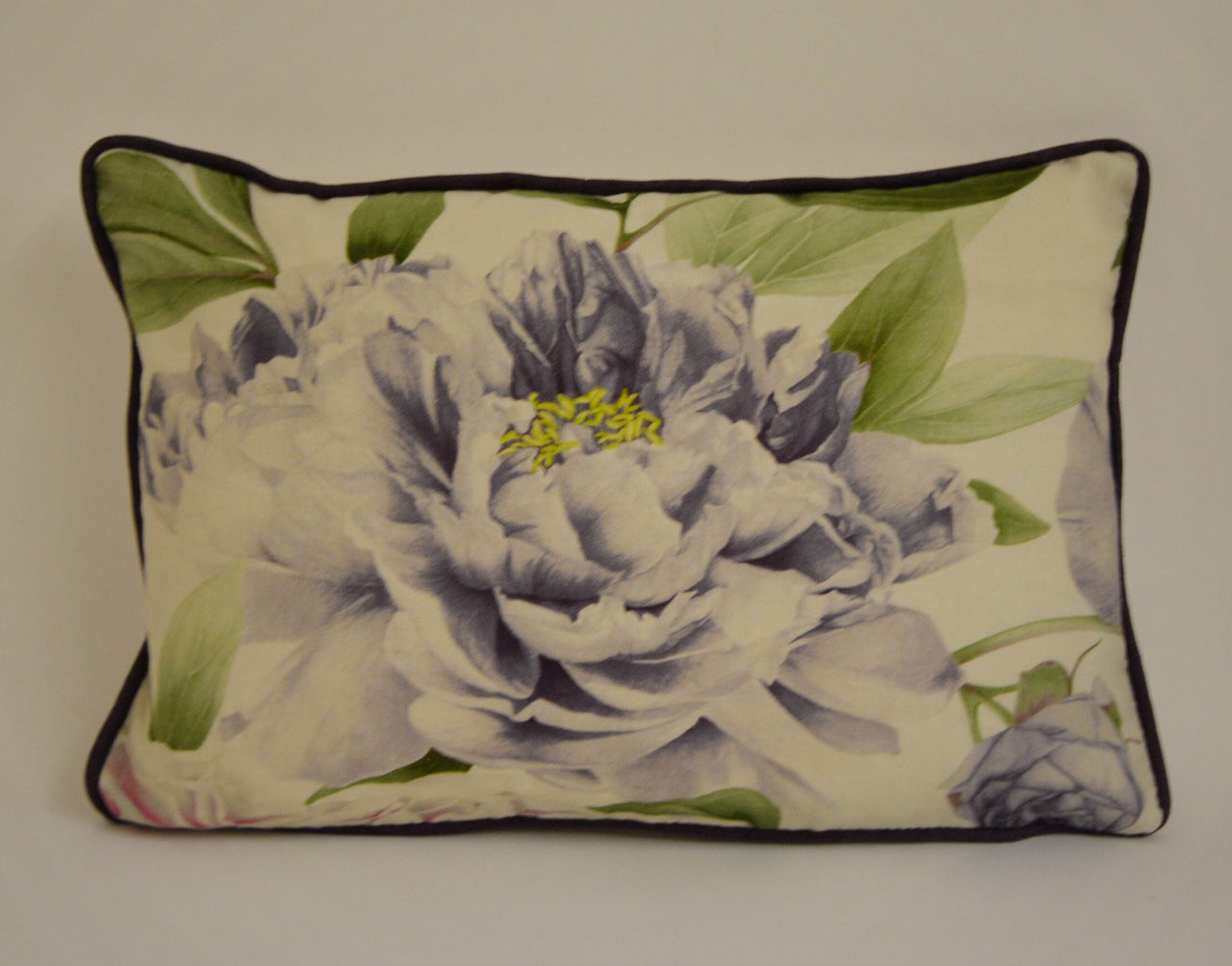 Zoffany - Phoebe - Rose / Lilac - Magnificent Peony Blooms Floral Cushion Cover - Handmade Throw Pillow Designer Home Decor