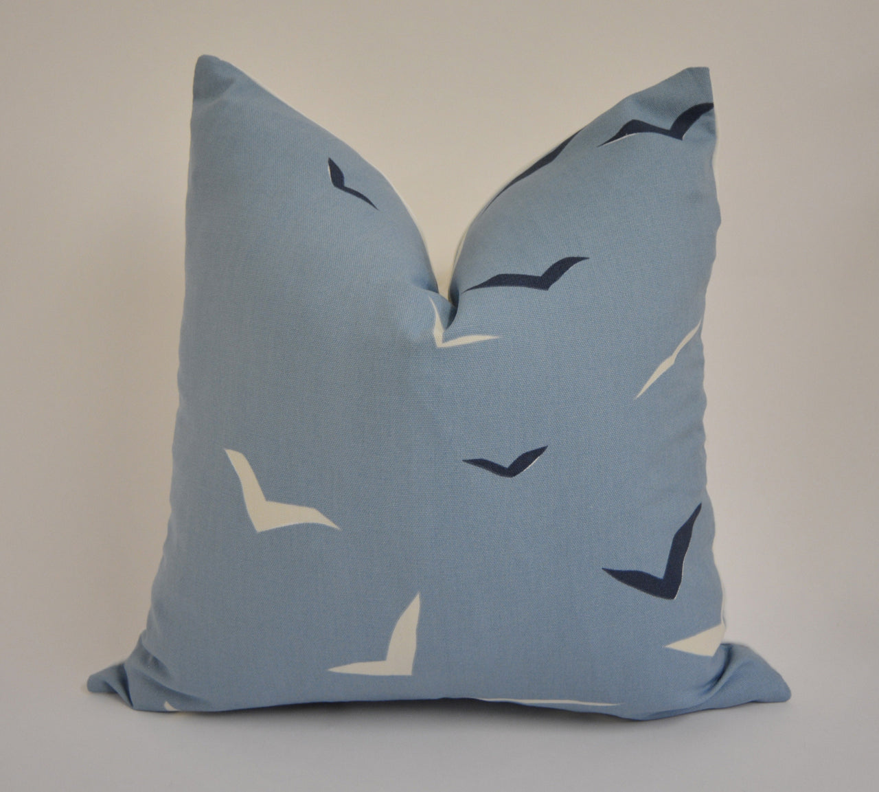 Scion - Flight - Denim / Indigo / Chalk - Retro Birds in Flight Cushion Cover - Handmade Throw Pillow - Designer Home Decor