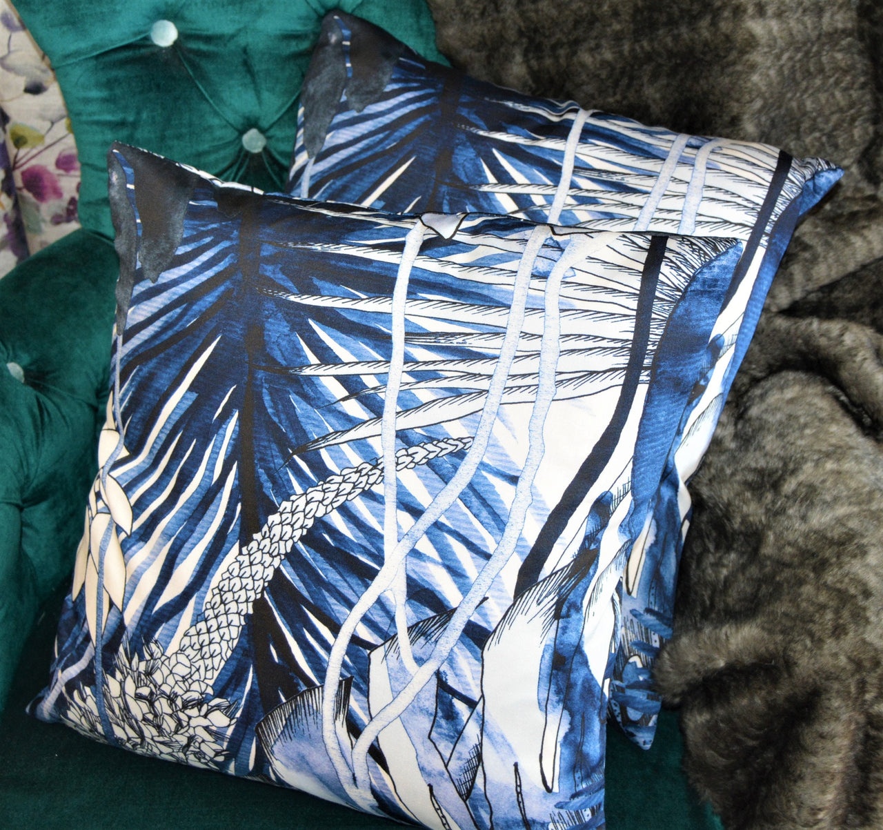 Designers Guild / Christian Lacroix - Jardin Exo' Chic - Mediterranee - Cushion Cover Throw Pillow Designer Home Decor