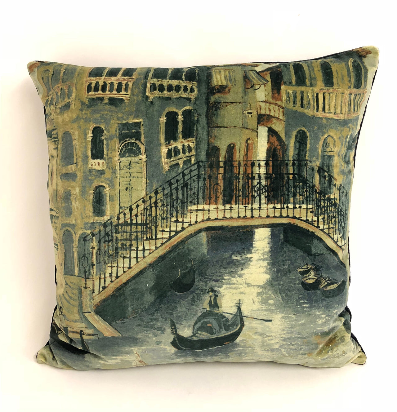 Zoffany - Gondolier Twilight Velvet Fabric - Cushion Covers Pillow Throw 20" x 20"