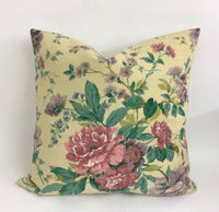 Thumbnail for Sanderson - Blowberry - Pink / Violet - Cushion Cover Throw Pillow Designer Home Decor