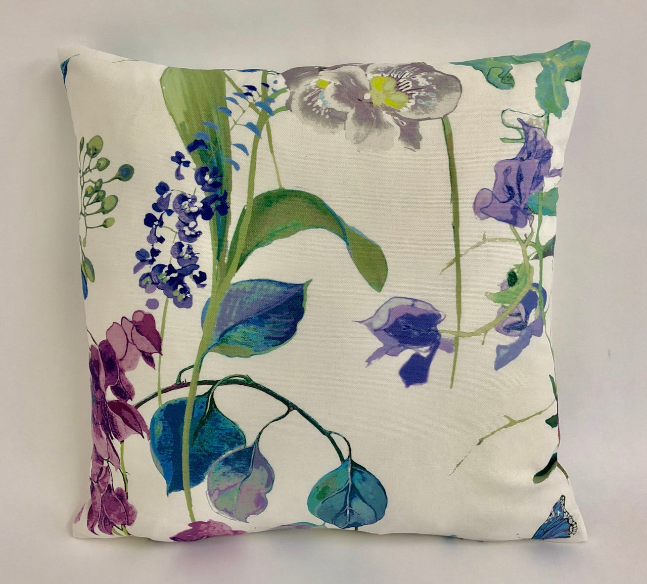 Prestigious - Bougainvillea - Wisteria - Delightful Floral Botanical Cushion Cover - Handmade Throw Pillow - Designer Home Decor