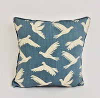 Thumbnail for Sanderson - Paper Doves - Denim - Stunning Designer Cushion Cover Throw Pillow Home Decor