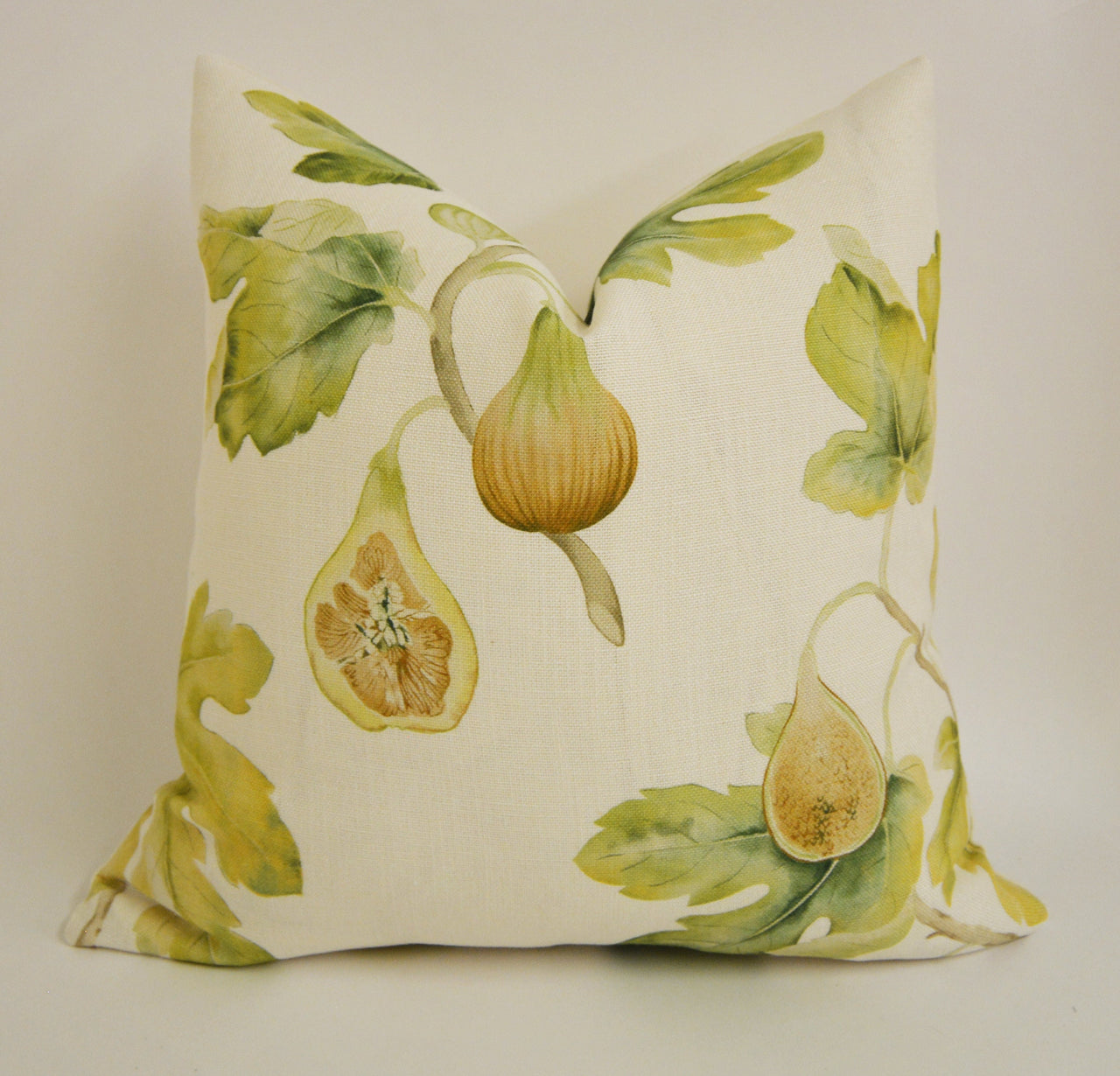 Sanderson - Harvest Fig - Garden Green - Cushion Cover Throw Pillow Designer Home Decor