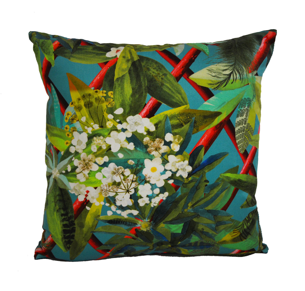 Designers Guild / Christian Lacroix - Canopy - Turquoise - Cushion Cover Throw Pillow Designer Home Decor